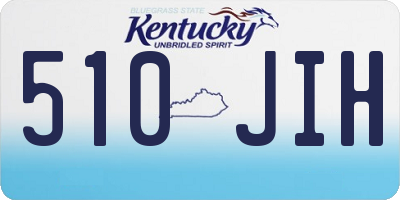 KY license plate 510JIH