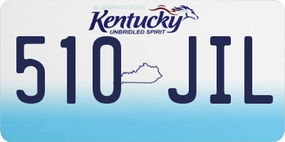 KY license plate 510JIL