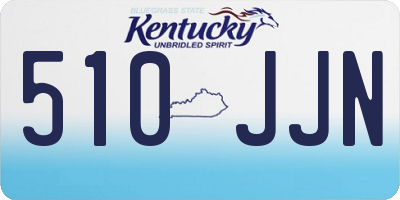 KY license plate 510JJN