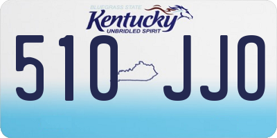 KY license plate 510JJO