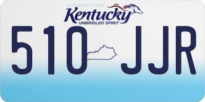 KY license plate 510JJR