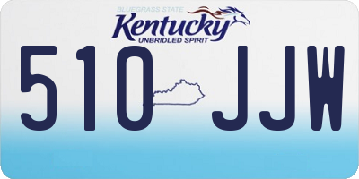 KY license plate 510JJW