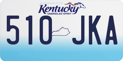 KY license plate 510JKA