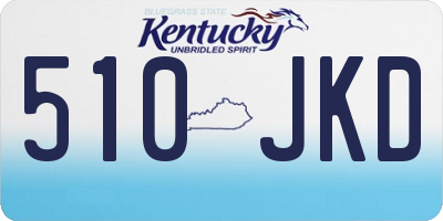 KY license plate 510JKD
