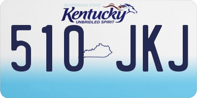 KY license plate 510JKJ