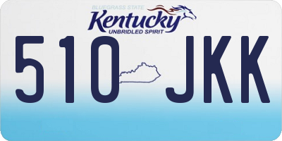 KY license plate 510JKK