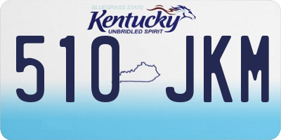KY license plate 510JKM