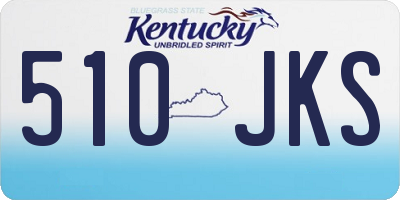KY license plate 510JKS