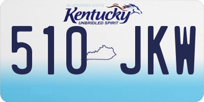 KY license plate 510JKW