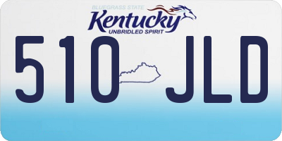 KY license plate 510JLD