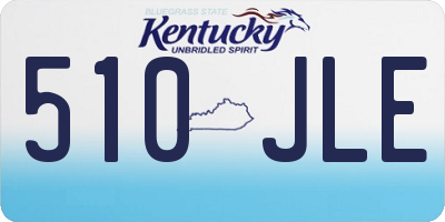 KY license plate 510JLE