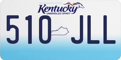 KY license plate 510JLL