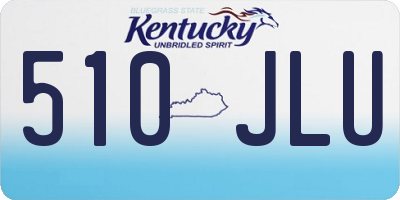 KY license plate 510JLU