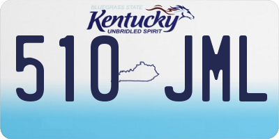 KY license plate 510JML