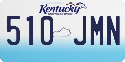 KY license plate 510JMN
