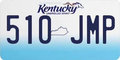 KY license plate 510JMP
