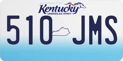 KY license plate 510JMS