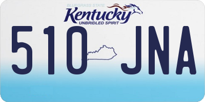 KY license plate 510JNA