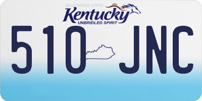 KY license plate 510JNC