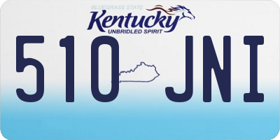 KY license plate 510JNI