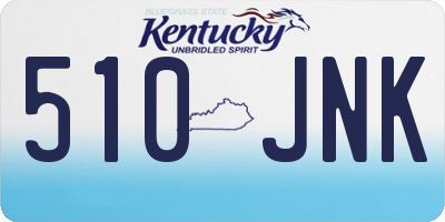 KY license plate 510JNK