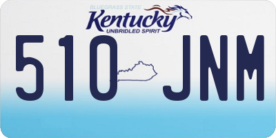 KY license plate 510JNM