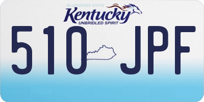 KY license plate 510JPF