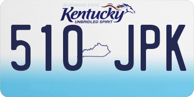KY license plate 510JPK