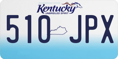 KY license plate 510JPX