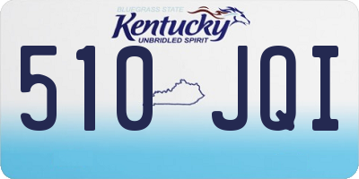 KY license plate 510JQI