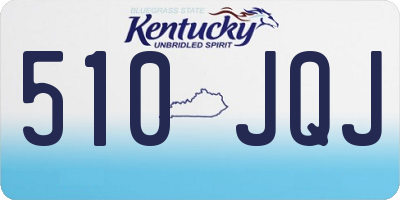 KY license plate 510JQJ