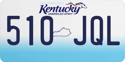 KY license plate 510JQL