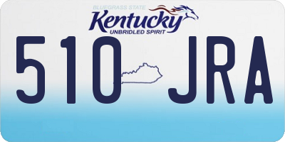 KY license plate 510JRA
