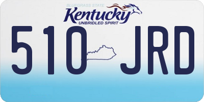 KY license plate 510JRD