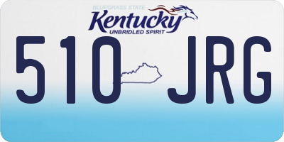 KY license plate 510JRG