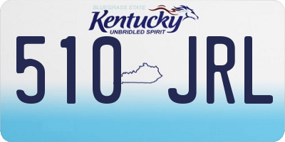KY license plate 510JRL