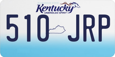 KY license plate 510JRP