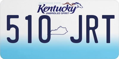 KY license plate 510JRT