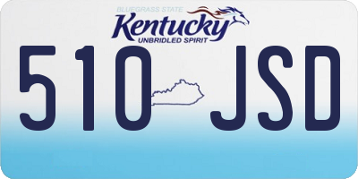 KY license plate 510JSD