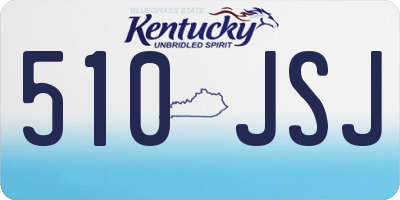 KY license plate 510JSJ