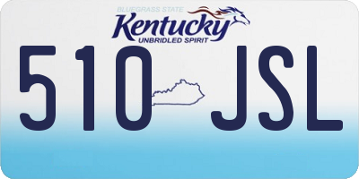 KY license plate 510JSL