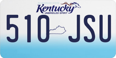 KY license plate 510JSU