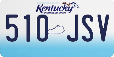 KY license plate 510JSV