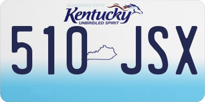 KY license plate 510JSX