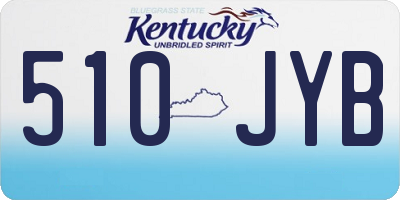 KY license plate 510JYB