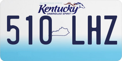 KY license plate 510LHZ
