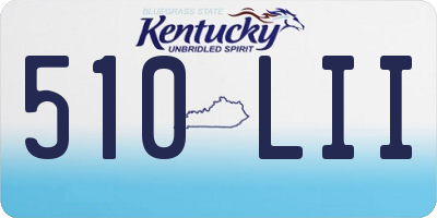 KY license plate 510LII