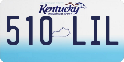 KY license plate 510LIL