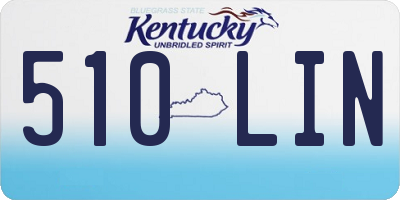 KY license plate 510LIN