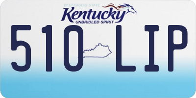 KY license plate 510LIP